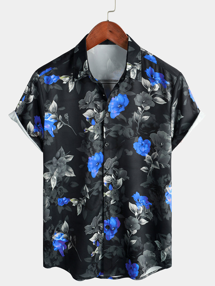 Chemise de plage décontractée à manches courtes pour hommes