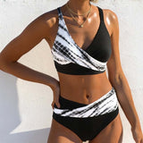 Bikini Sexy Côtelé Patchwork