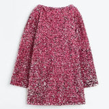 Marcelle | Robe à paillettes avec nœud et fermeture à nœud pour femmes