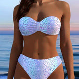 Bikini Imprimé Léopard Bandeau