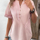 Meline | Blouse Rayée Douce