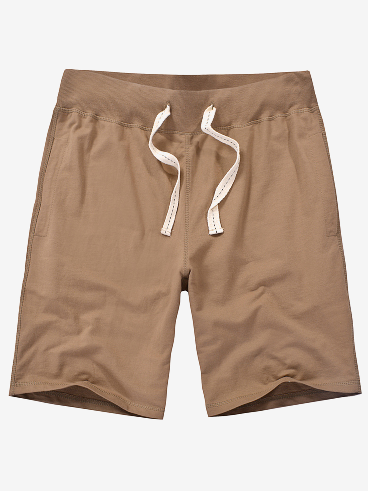 Pantalons de survêtement en coton pour homme, décontractés, d'été, en couleur unie, respirants, courts