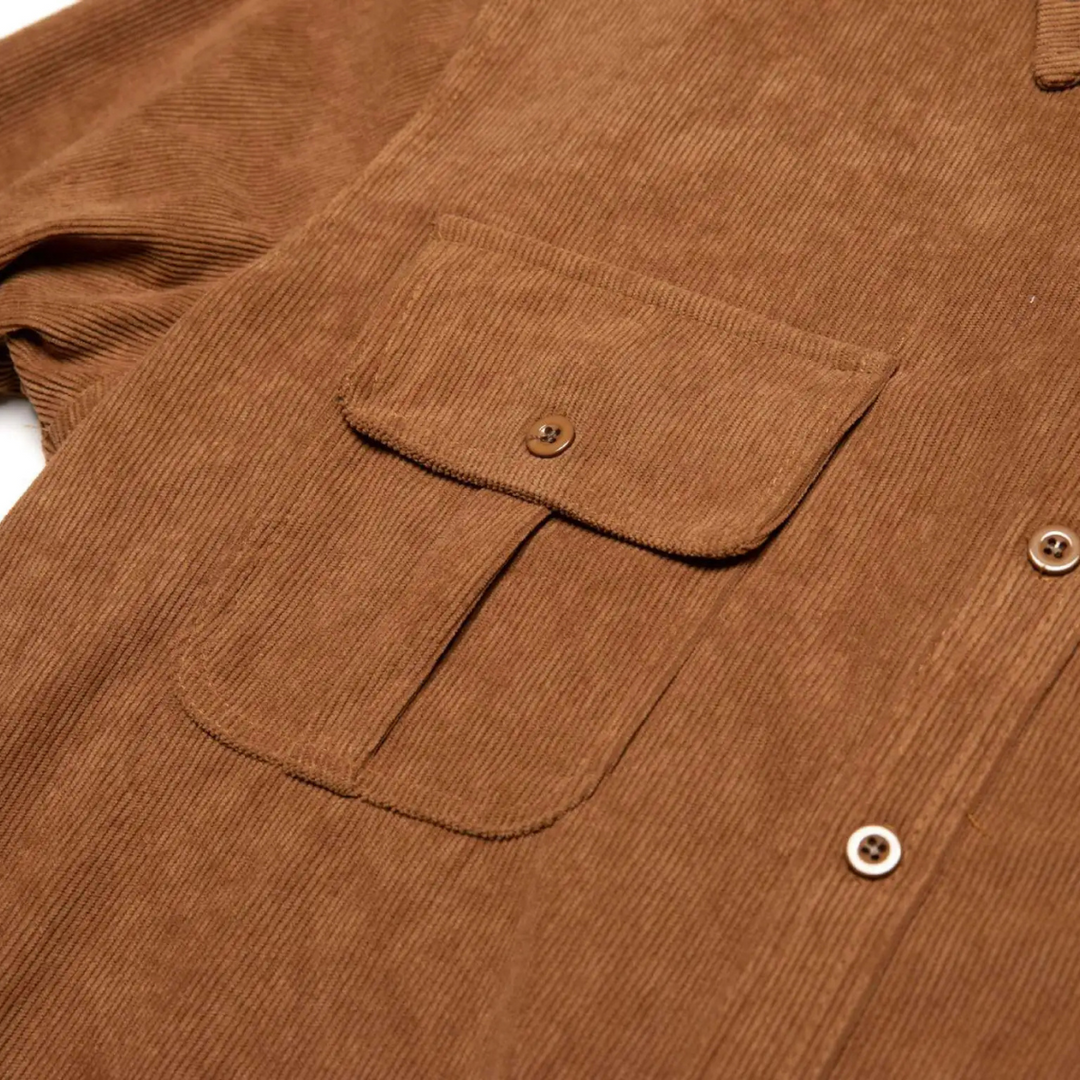 La Chemise Casual en Velours Côtelé pour Hommes Norwick