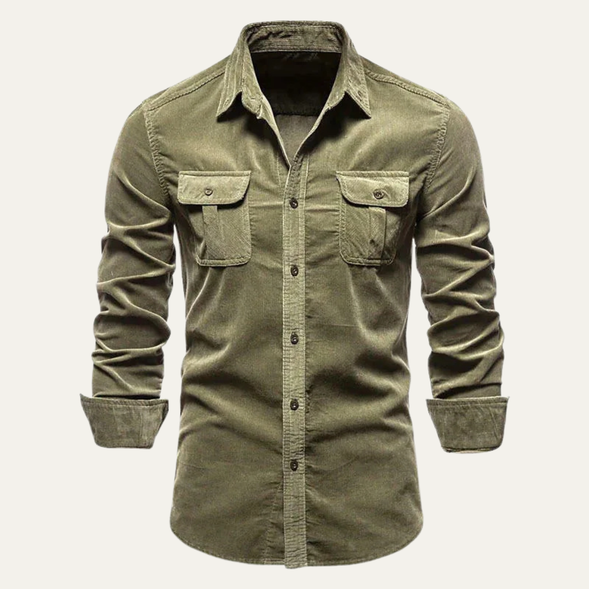 La Chemise Casual en Velours Côtelé pour Hommes Norwick