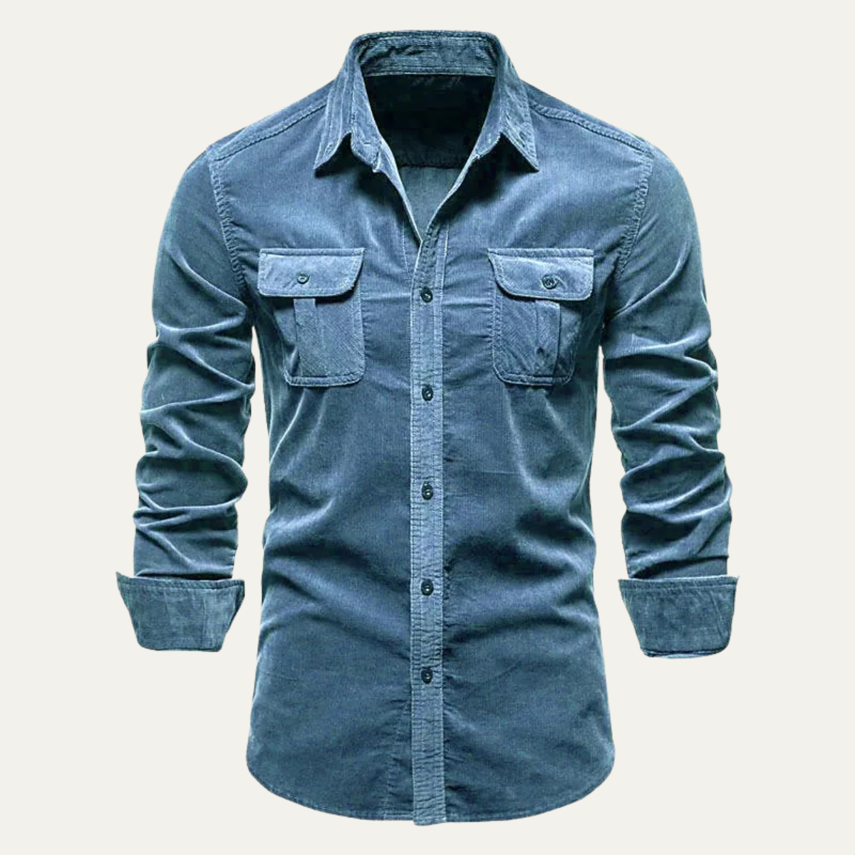 La Chemise Casual en Velours Côtelé pour Hommes Norwick