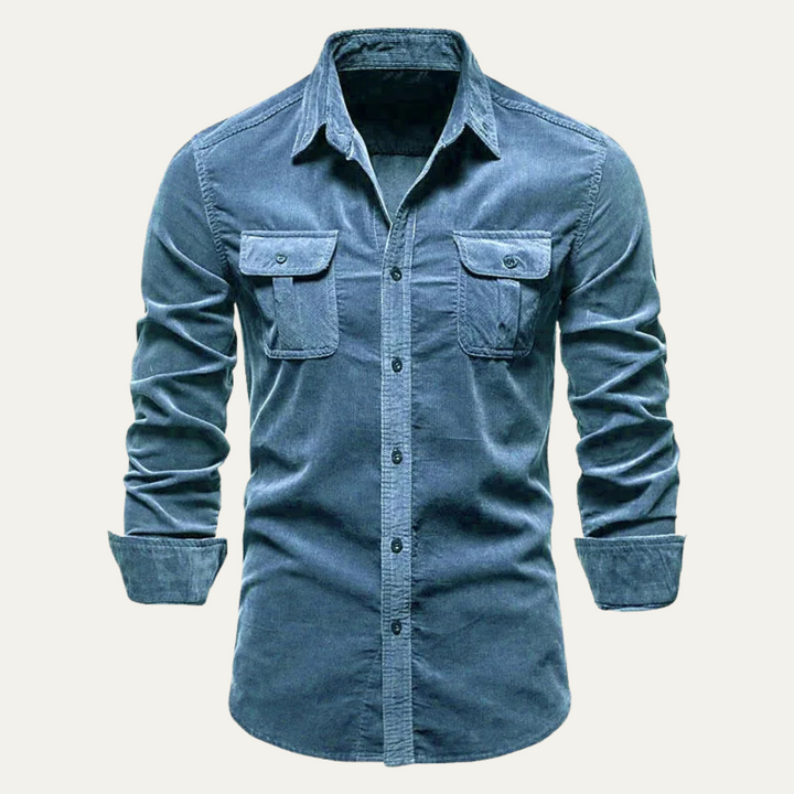 La Chemise Casual en Velours Côtelé pour Hommes Norwick