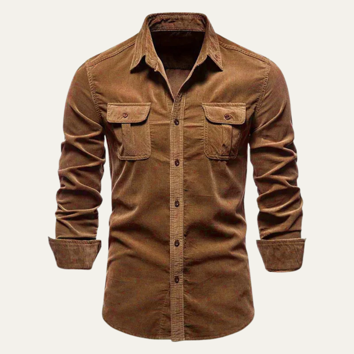 La Chemise Casual en Velours Côtelé pour Hommes Norwick