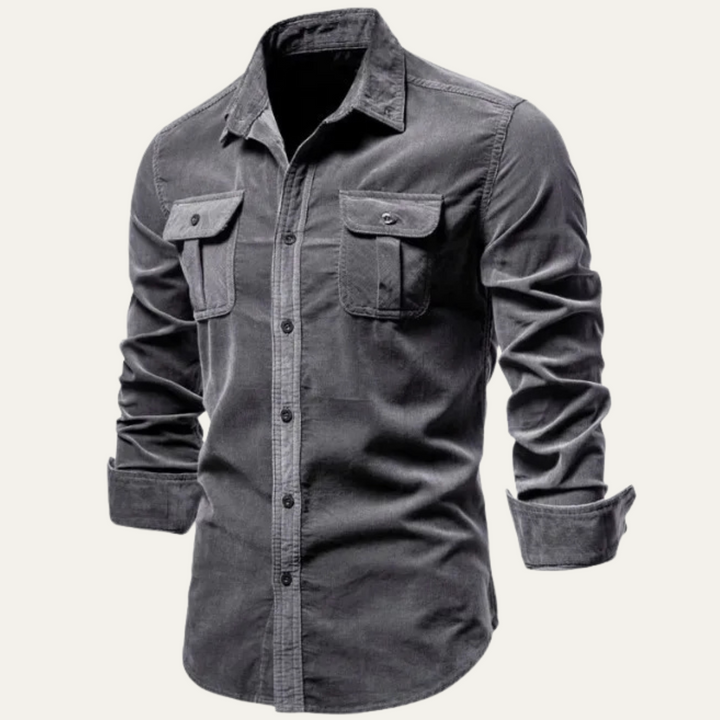 La Chemise Casual en Velours Côtelé pour Hommes Norwick