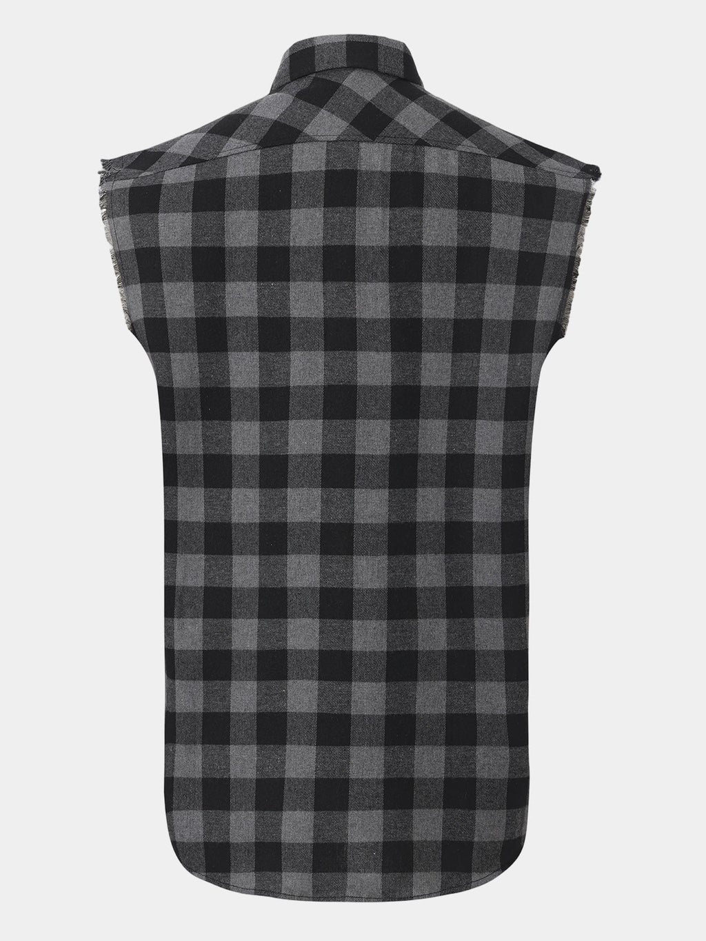 Chemise Homme Décontractée à Carreaux Sans Manches Style Plage