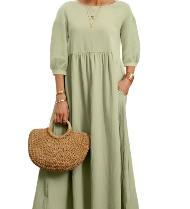 Flore | Robe en Coton et Lin pour Femmes