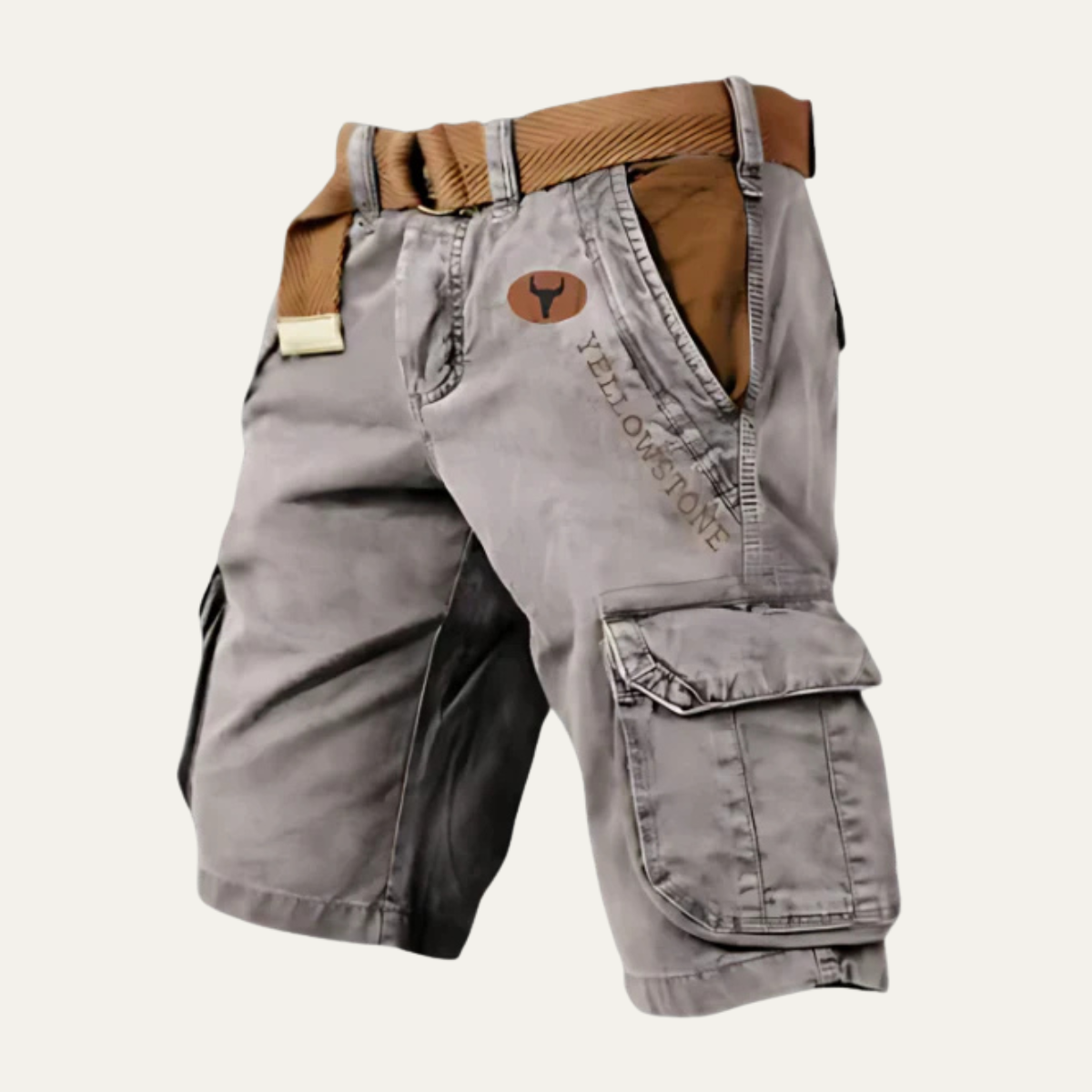 Shorts cargo tactiques multi-poches pour hommes Harrington avec ceinture