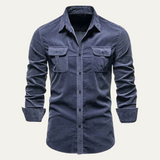 La Chemise Casual en Velours Côtelé pour Hommes Norwick