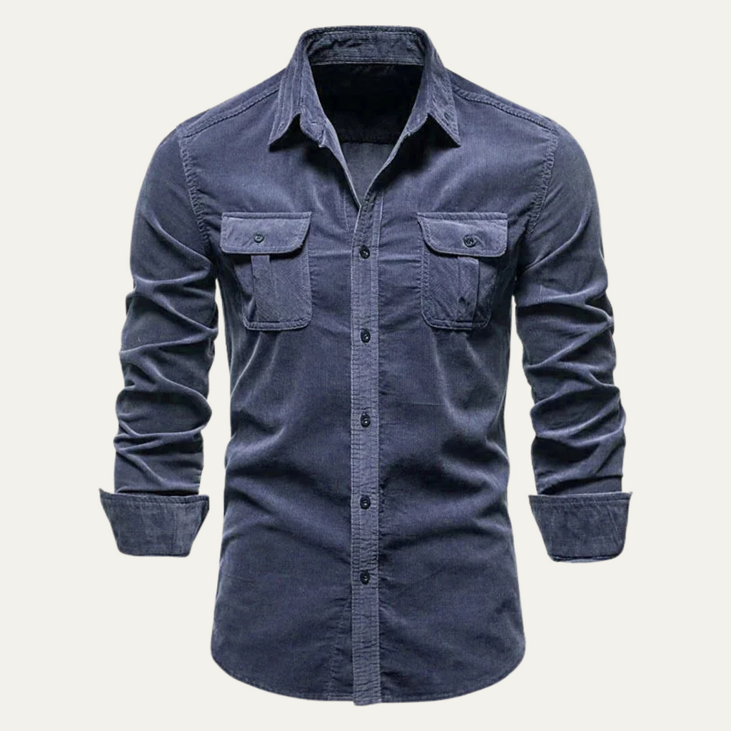 La Chemise Casual en Velours Côtelé pour Hommes Norwick