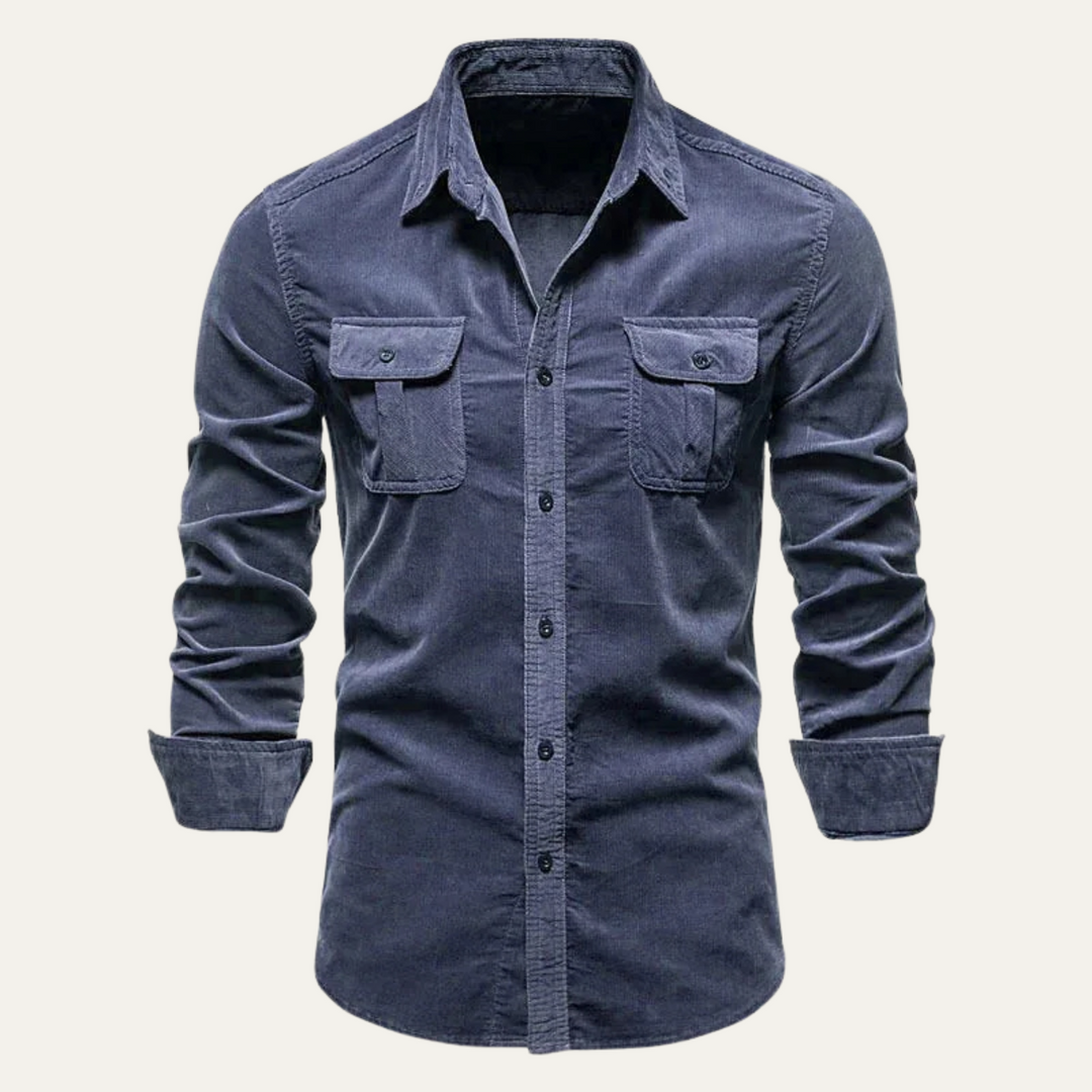 La Chemise Casual en Velours Côtelé pour Hommes Norwick