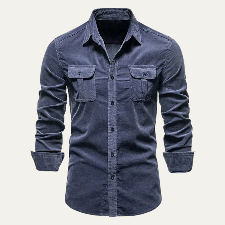 La Chemise Casual en Velours Côtelé pour Hommes Norwick