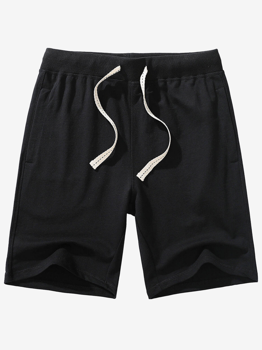Pantalons de survêtement en coton pour homme, décontractés, d'été, en couleur unie, respirants, courts