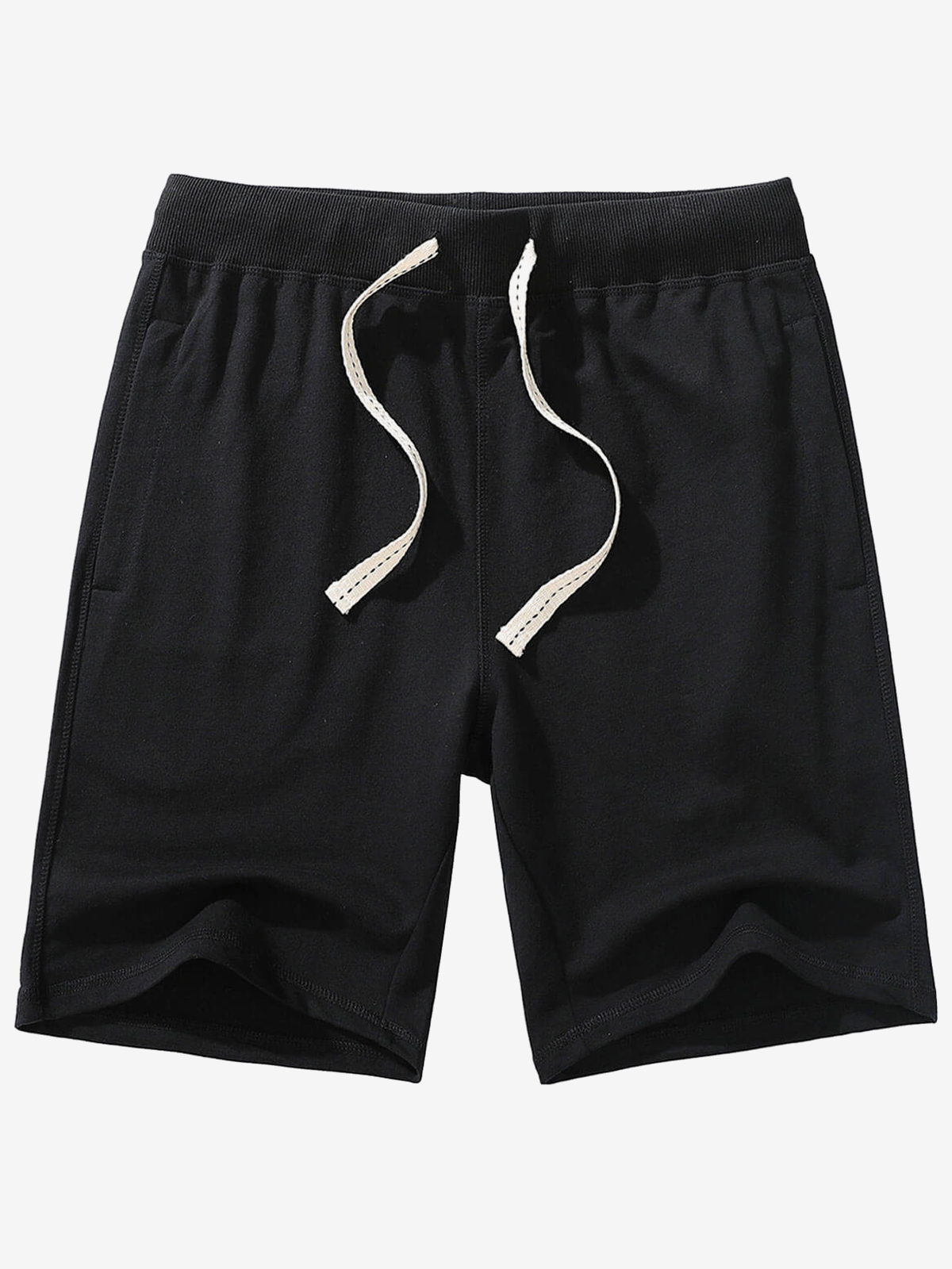 Pantalons de survêtement en coton pour homme, décontractés, d'été, en couleur unie, respirants, courts