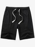 Pantalon de survêtement en coton pour hommes, décontracté, couleur unie, respirant, Sport court, été