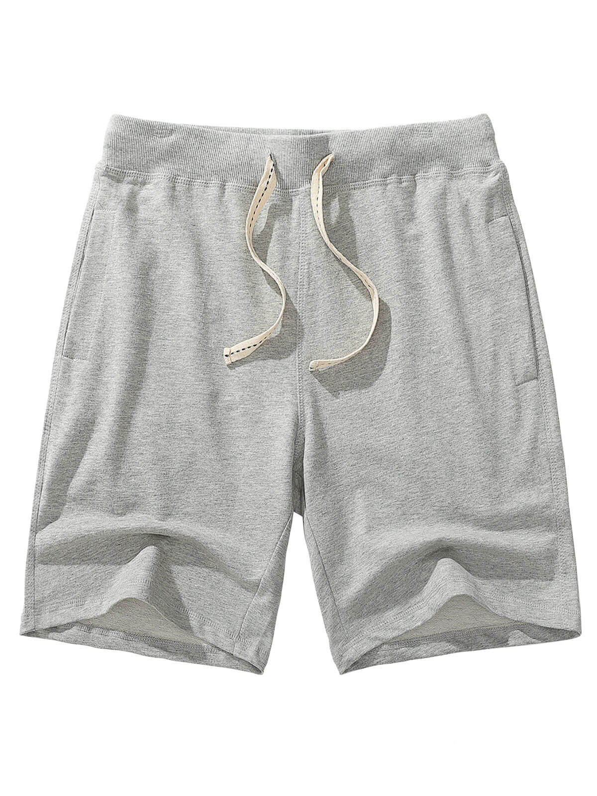 Pantalon de survêtement en coton pour hommes, décontracté, couleur unie, respirant, Sport court, été