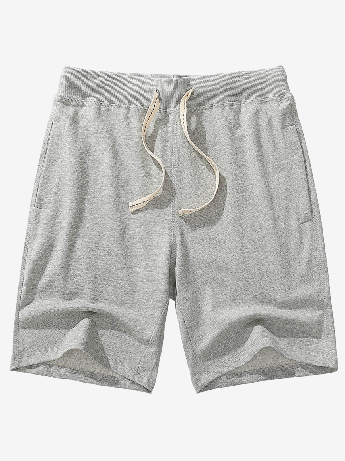 Pantalons de survêtement en coton pour homme, décontractés, d'été, en couleur unie, respirants, courts