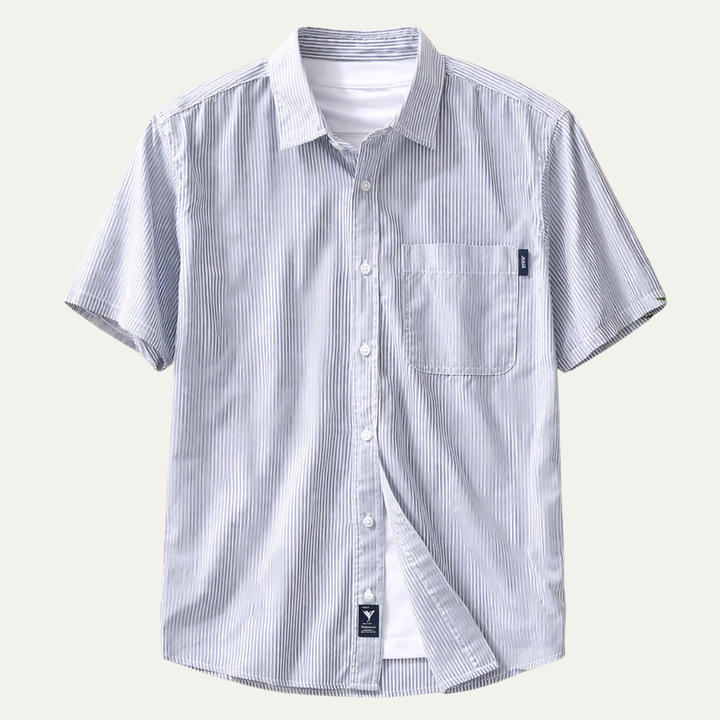 La chemise à rayures fraîches pour homme de Richmond Hill en 100 % coton