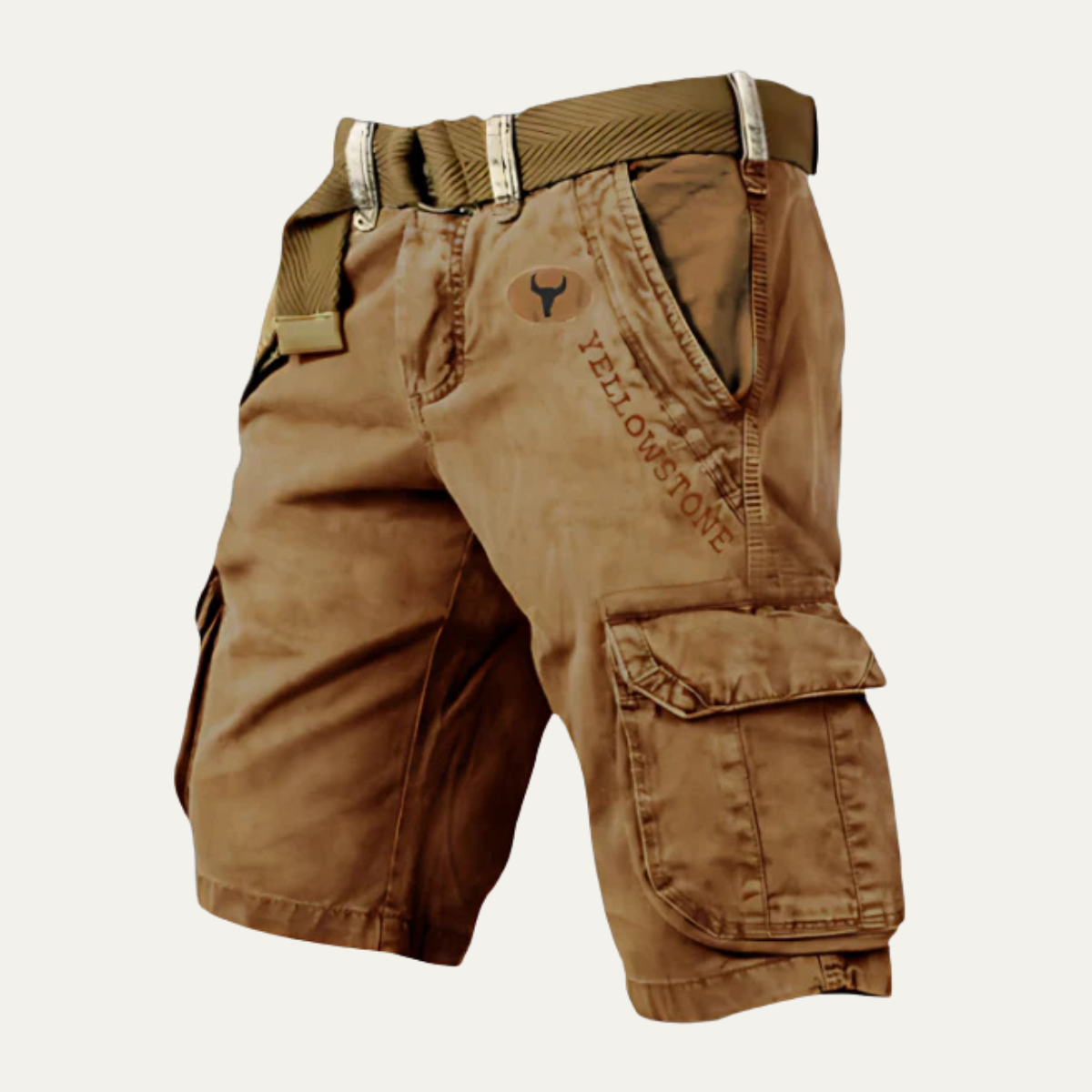 Shorts cargo tactiques multi-poches pour hommes Harrington avec ceinture