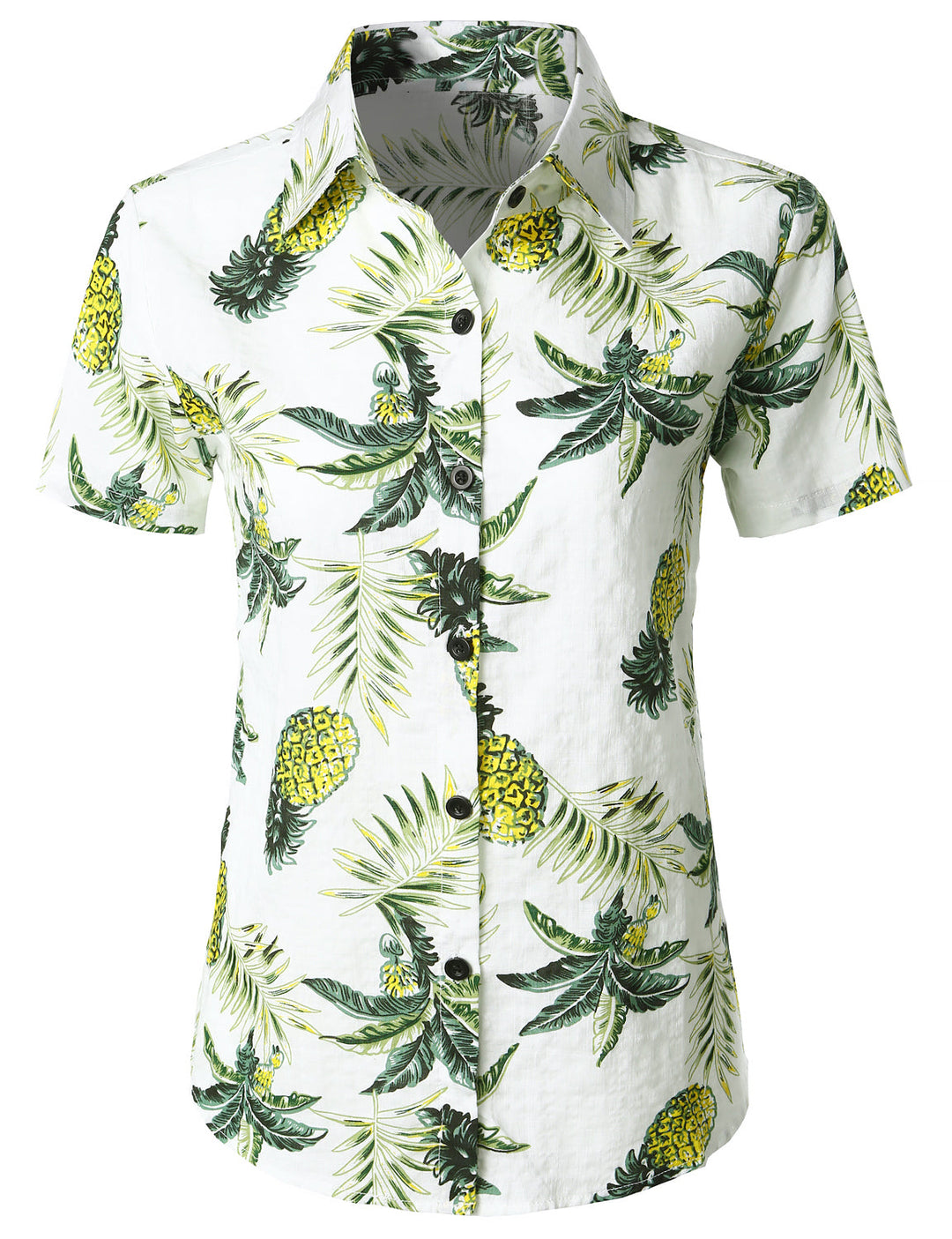Chemisier imprimé Floral pour femmes, chemise hawaïenne en coton à manches courtes, chemise Aloha de plage et d&
