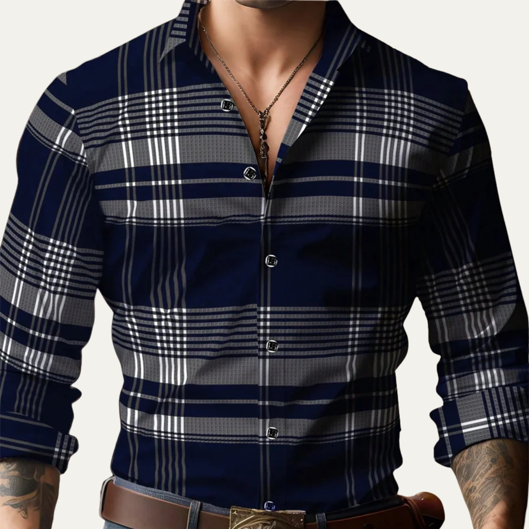 La chemise décontractée à carreaux classique Ashridge pour hommes