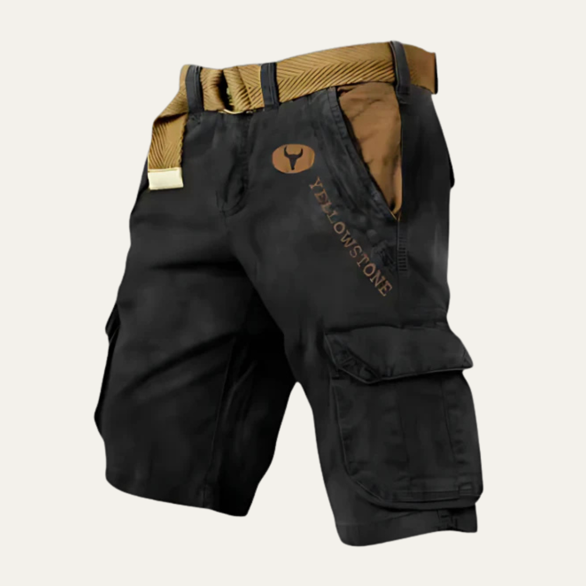 Shorts cargo tactiques multi-poches pour hommes Harrington avec ceinture