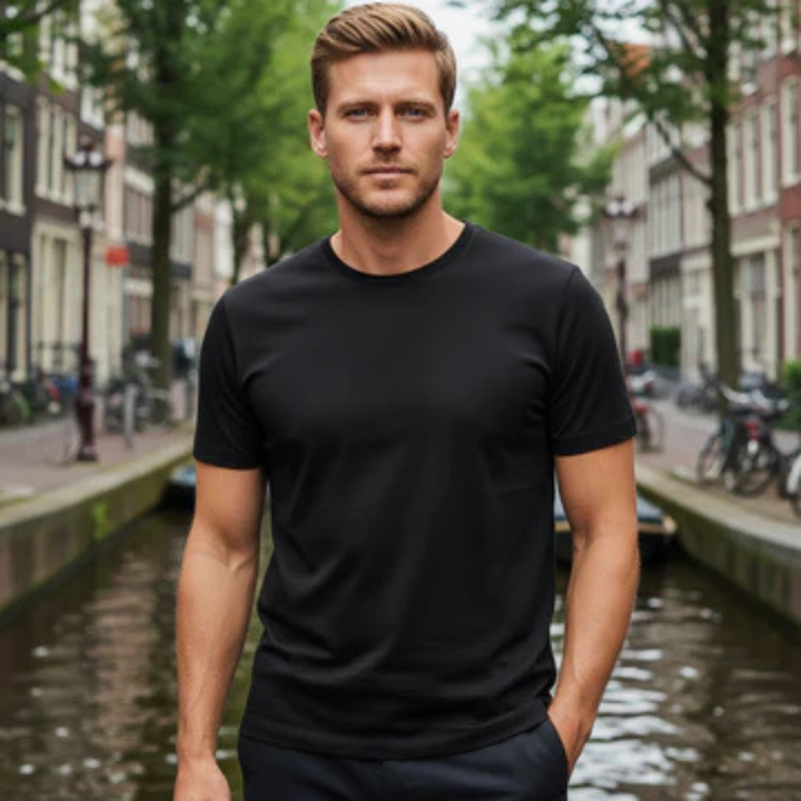 Le T-Shirt en Coton Premium à Col Rond pour Hommes Wentworth
