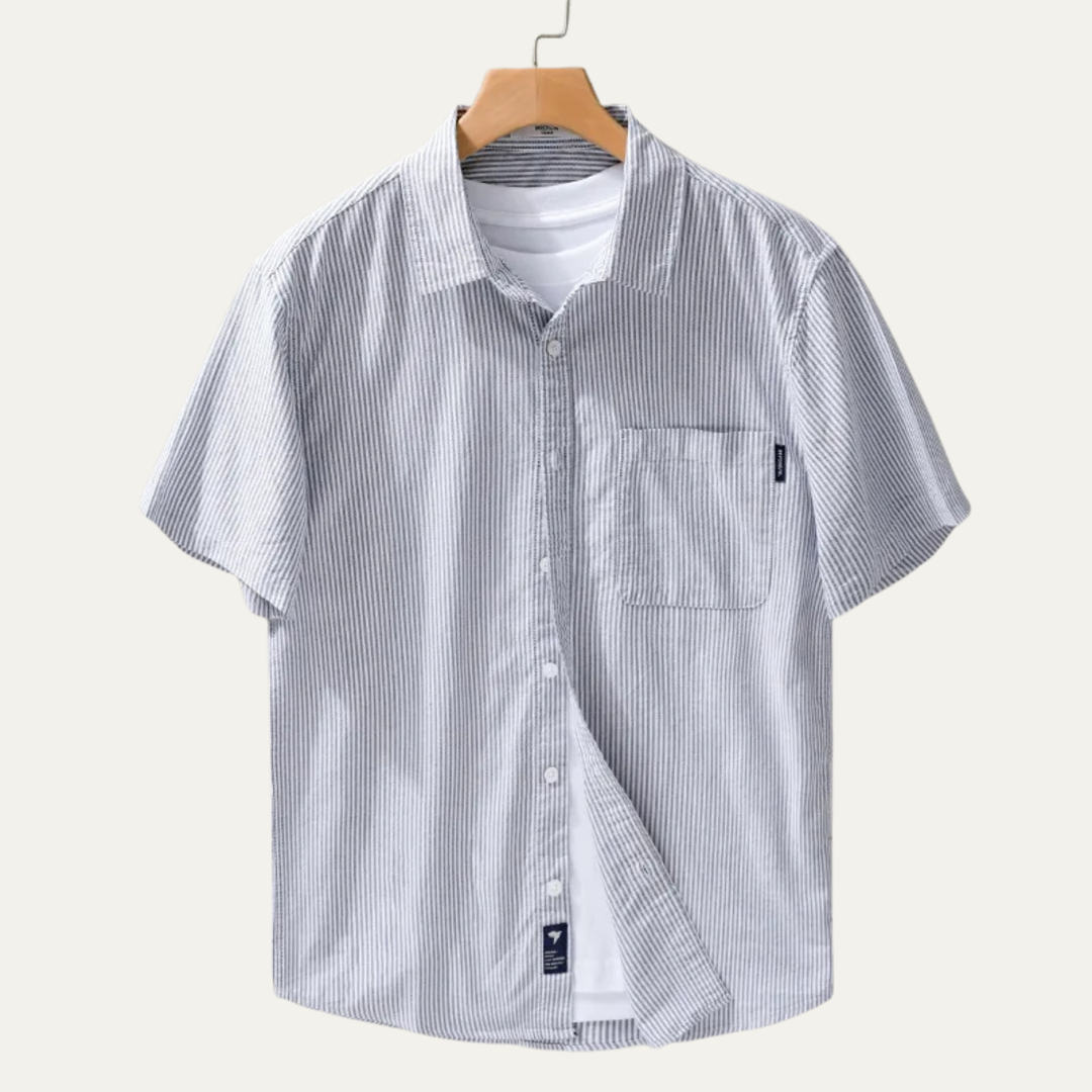 La chemise à rayures fraîches pour homme de Richmond Hill en 100 % coton