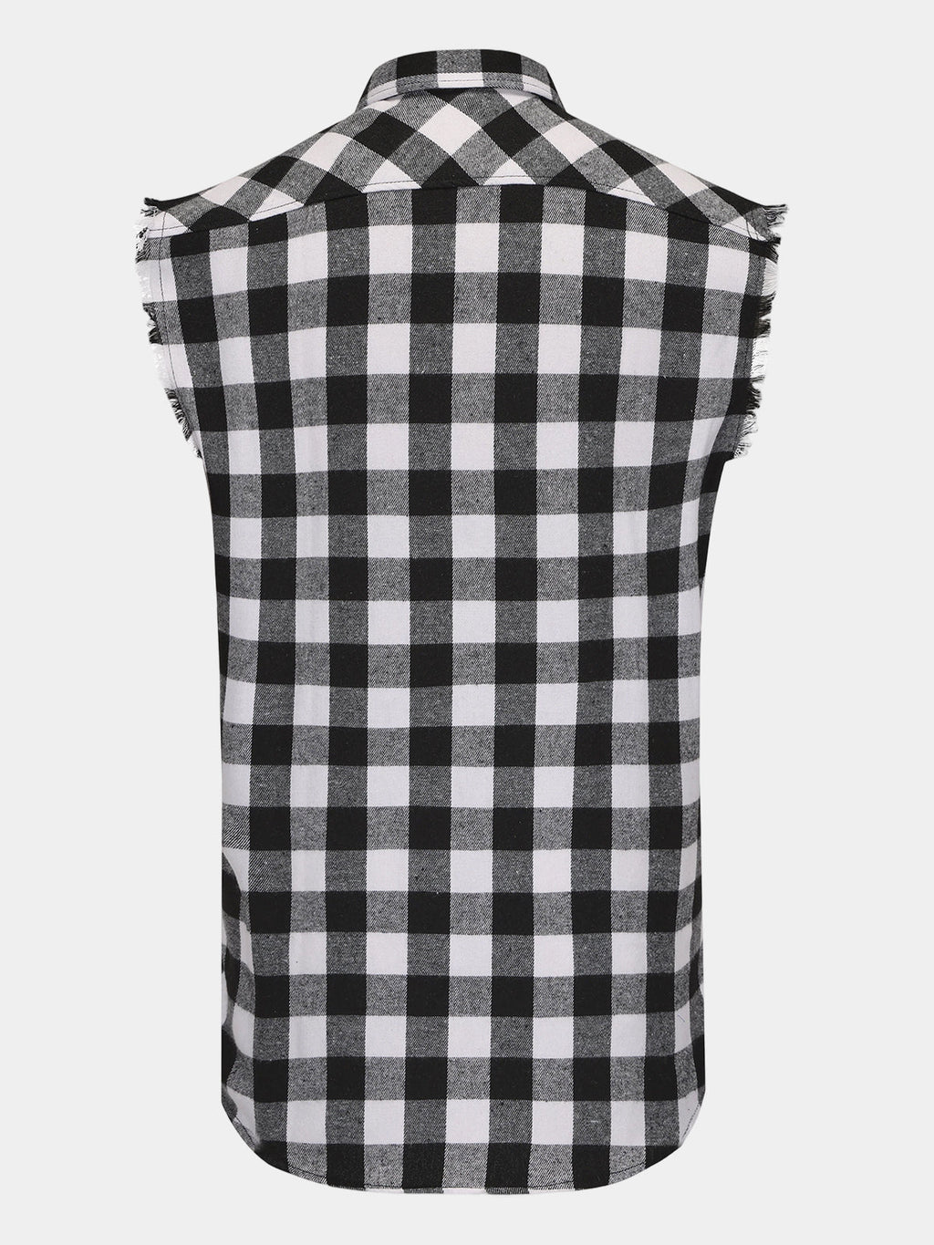 Chemise Homme Décontractée à Carreaux Sans Manches Style Plage