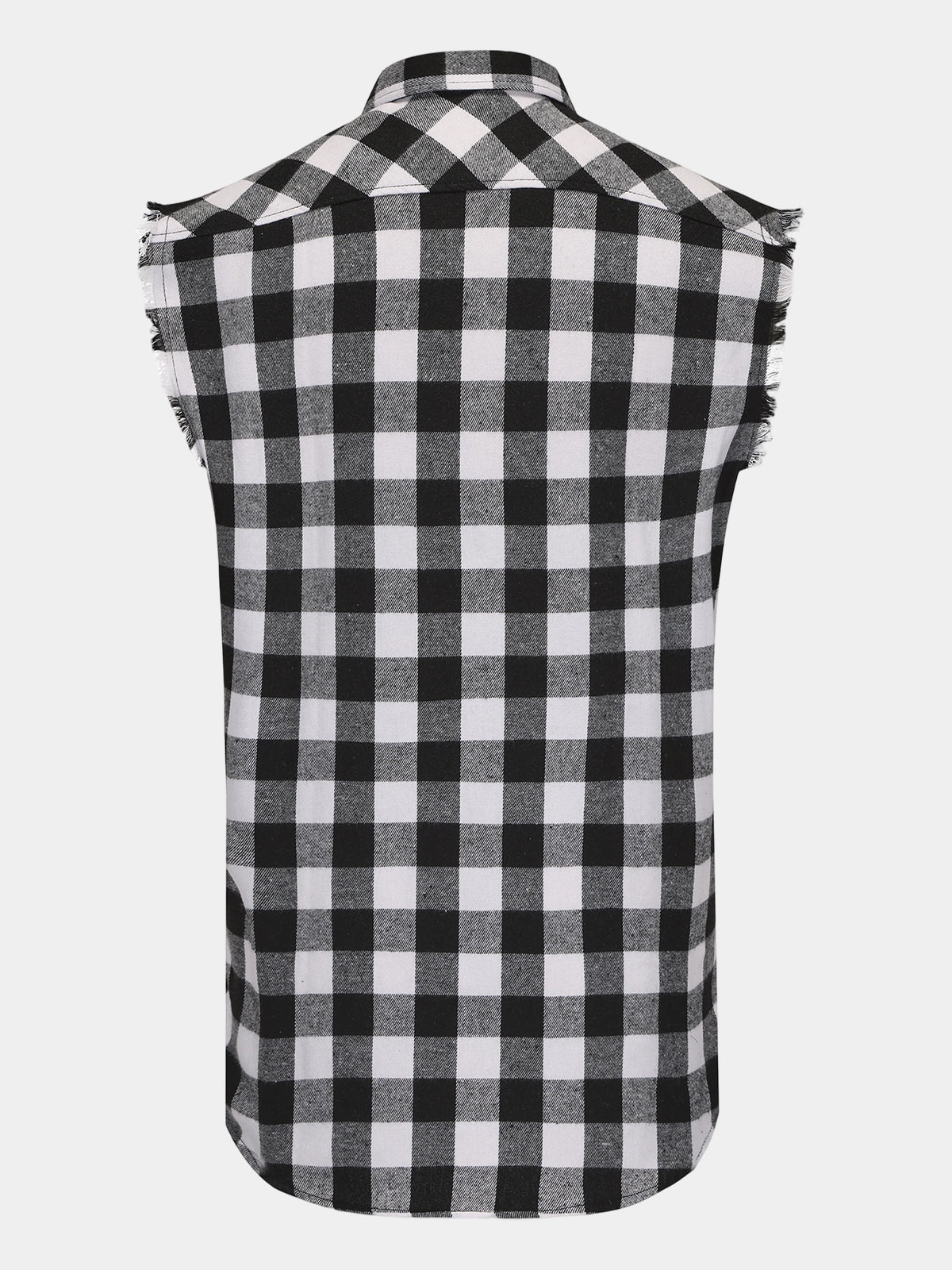 Chemise Homme Décontractée à Carreaux Sans Manches Style Plage