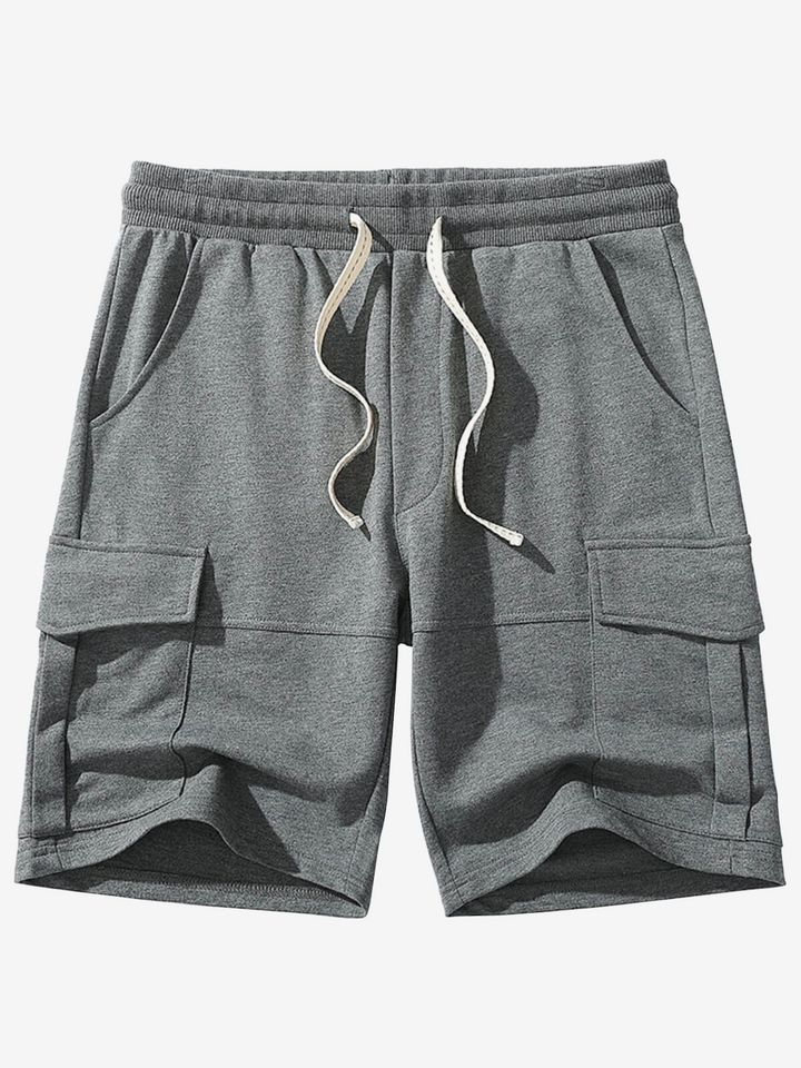 Short de sport en coton pour hommes, pantalon de survêtement Cargo avec poches, loisirs, plage, survêtement