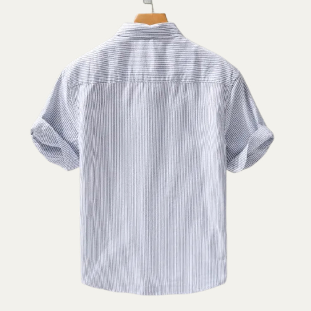 La chemise à rayures fraîches pour homme de Richmond Hill en 100 % coton