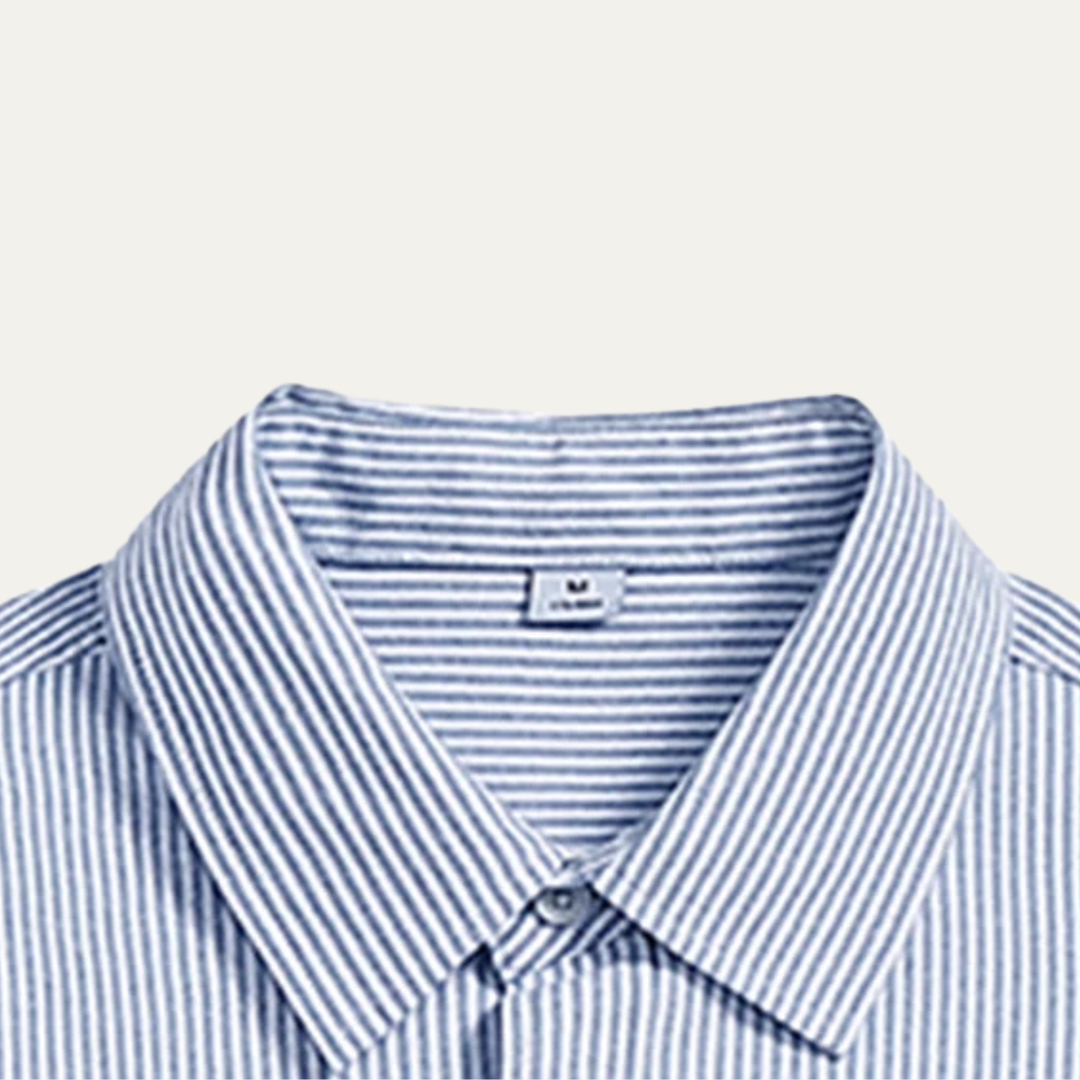 La Chemise Rayée pour Hommes de Tenerife avec Col Classique et Poche