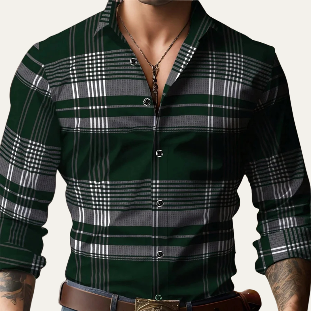 La chemise décontractée à carreaux classique Ashridge pour hommes