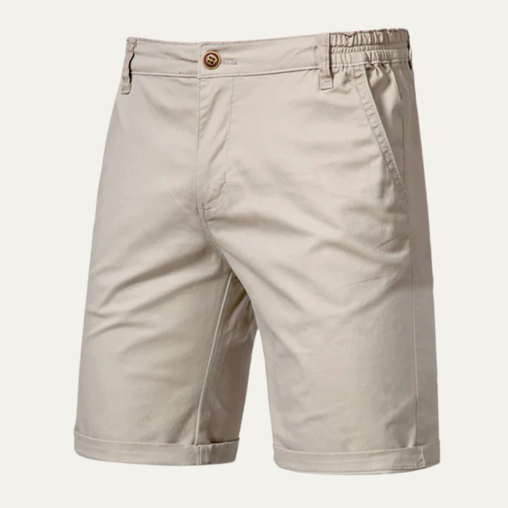 Les Shorts d'Été en Coton Premium à Panneau Plat pour Hommes Roseland