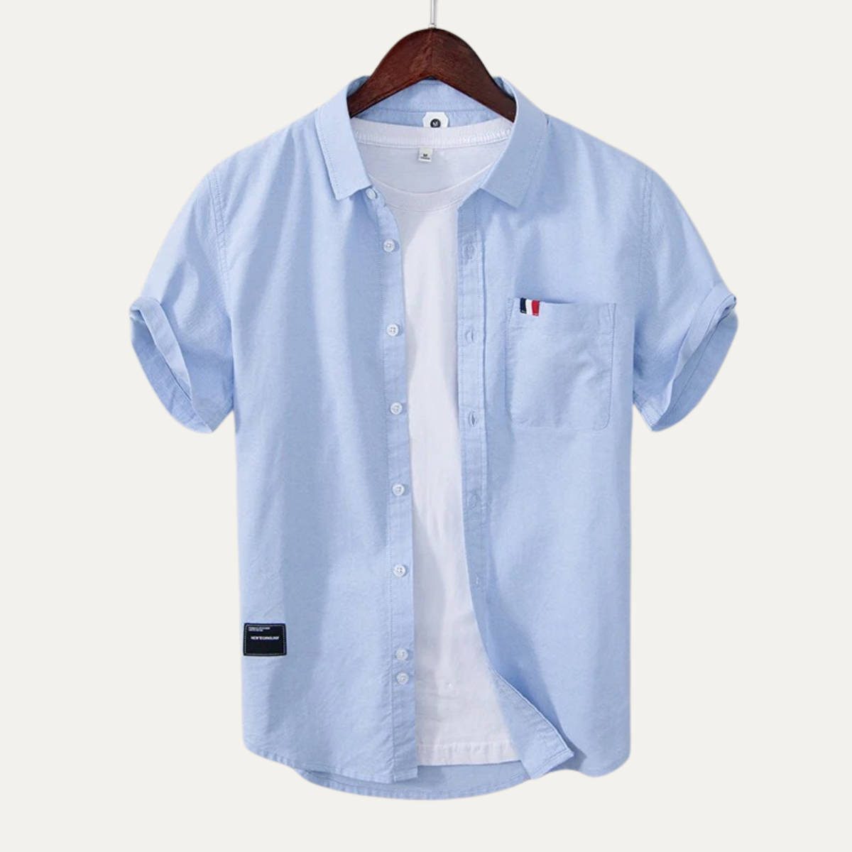 La chemise à manches longues en coton slim fit Salerno pour homme