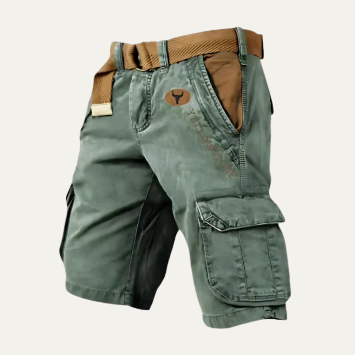 Shorts cargo tactiques multi-poches pour hommes Harrington avec ceinture