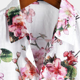 Men's Floral Print Short Sleeve Shirt
