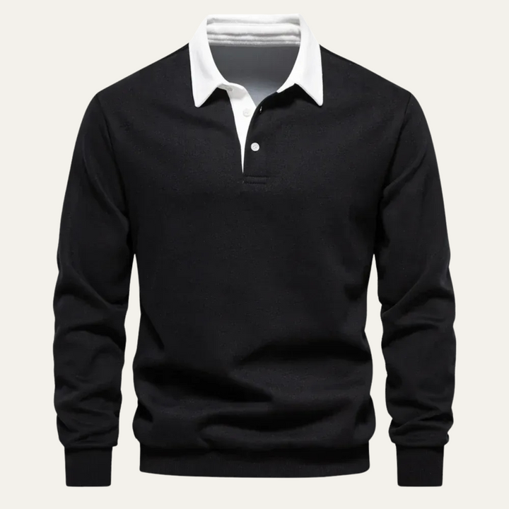 Le Polo à Manches Longues pour Hommes Chelsea – Chemise en Tricot Classique
