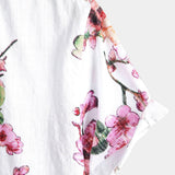 Men's Floral Print Short Sleeve Shirt