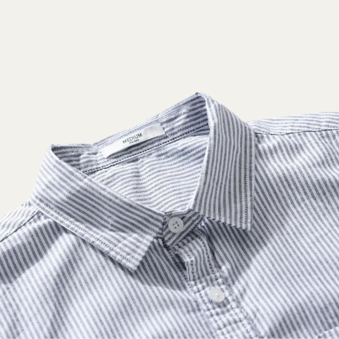 La chemise à rayures fraîches pour homme de Richmond Hill en 100 % coton