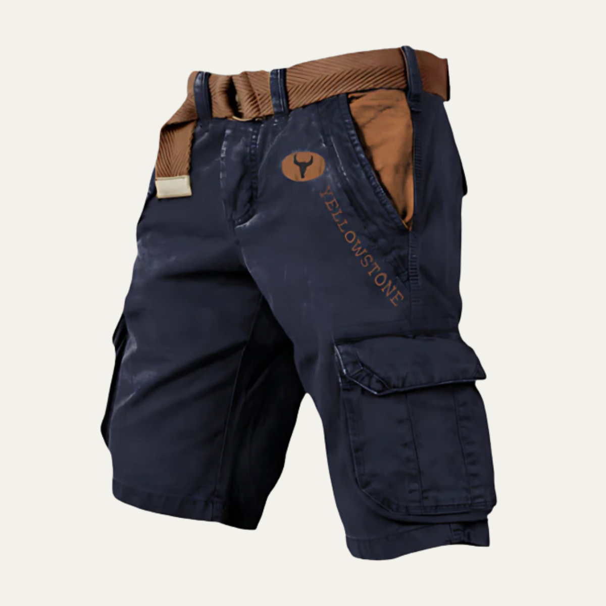 Shorts cargo tactiques multi-poches pour hommes Harrington avec ceinture