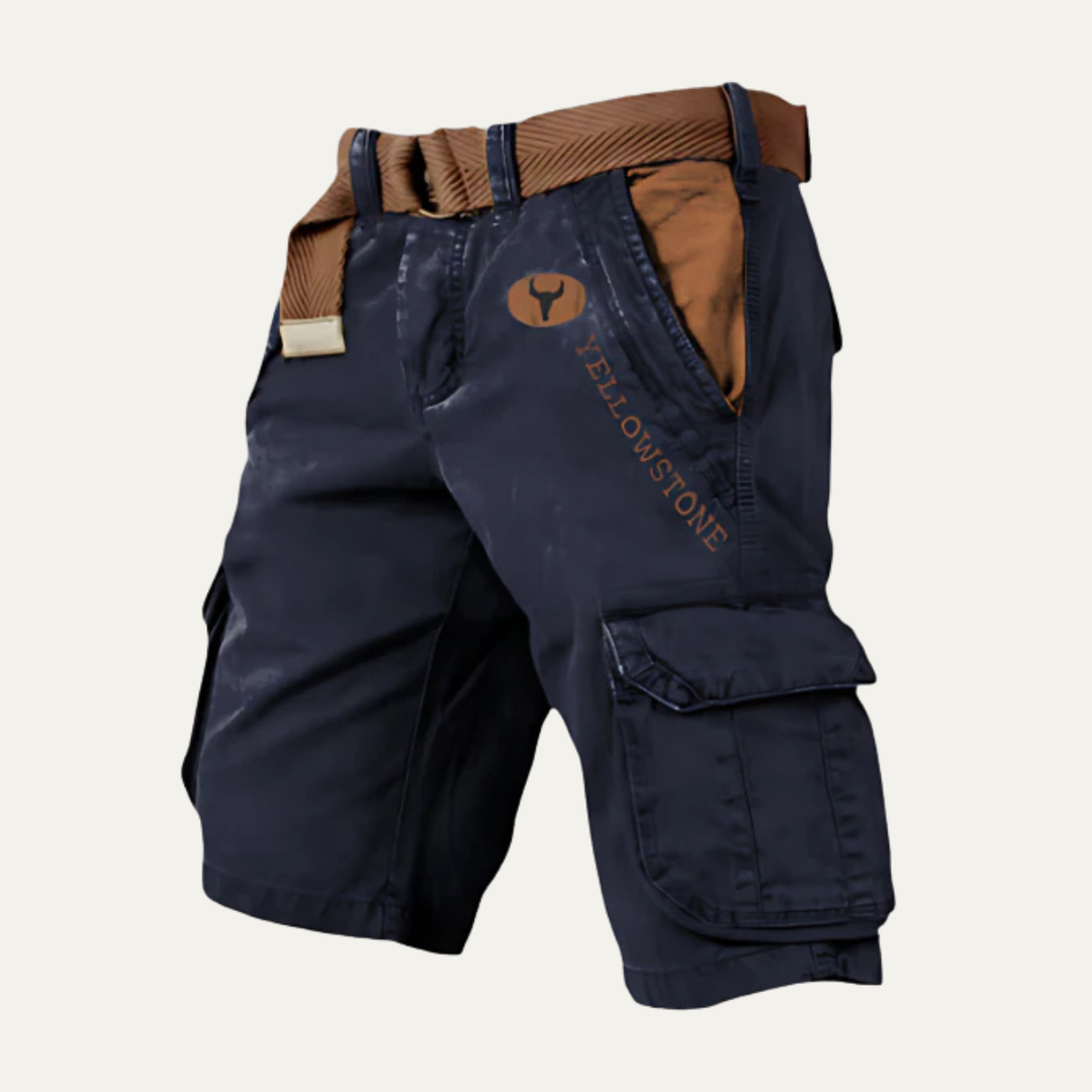 Shorts cargo tactiques multi-poches pour hommes Harrington avec ceinture
