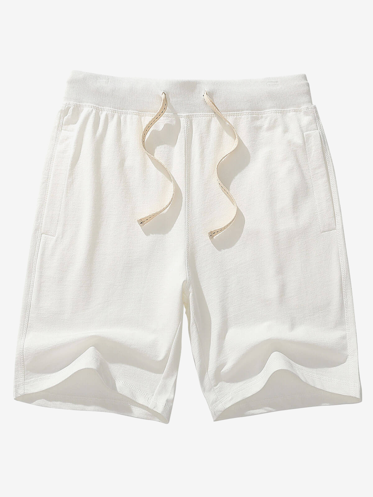 Pantalons de survêtement en coton pour homme, décontractés, d'été, en couleur unie, respirants, courts