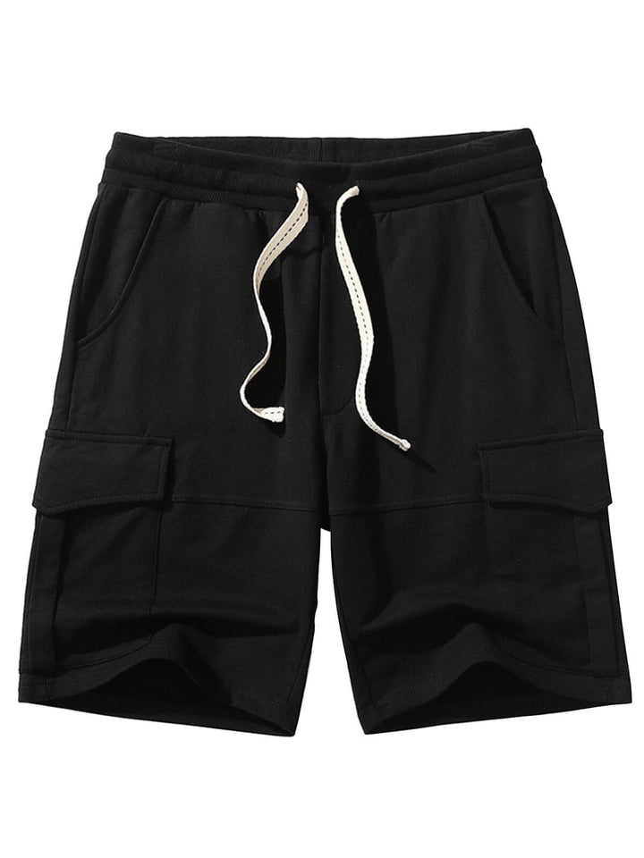 Short de sport en coton pour hommes, pantalon de survêtement Cargo avec poches, loisirs, plage, survêtement