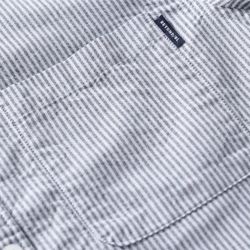 La chemise à rayures fraîches pour homme de Richmond Hill en 100 % coton