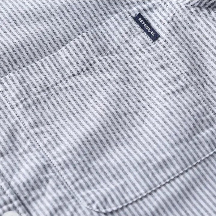 La chemise à rayures fraîches pour homme de Richmond Hill en 100 % coton